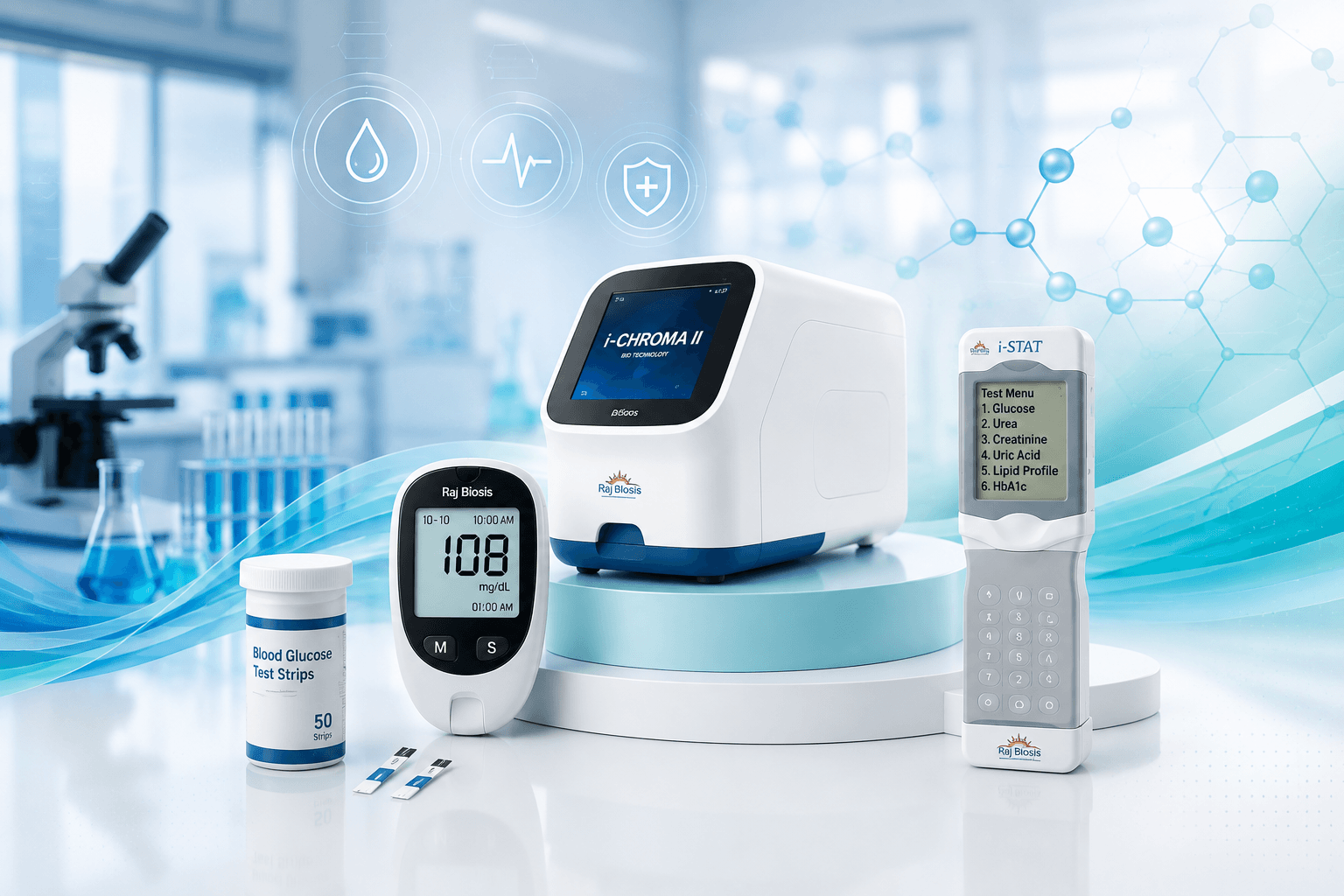 Raj Biosis Diagnostic Laboratory Equipment Setup